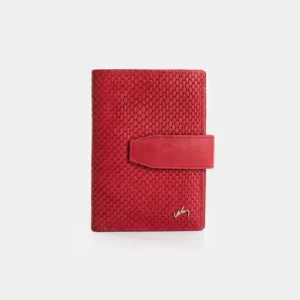 Billetera de cuero grabado para mujer Aria